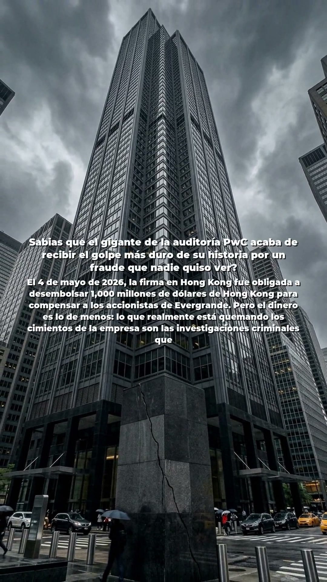 PwC enfrenta crisis en Hong Kong por fraude de Evergrande
